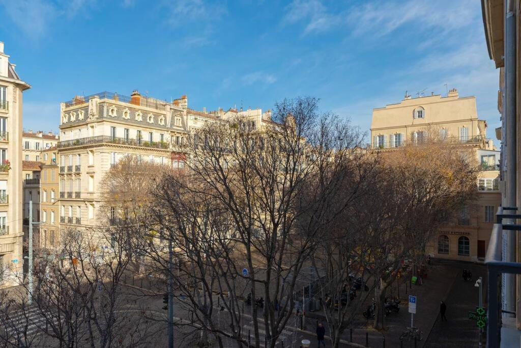 Superbe Appart, Central, Petit Balcon & Vue Place Marseille Extérieur photo